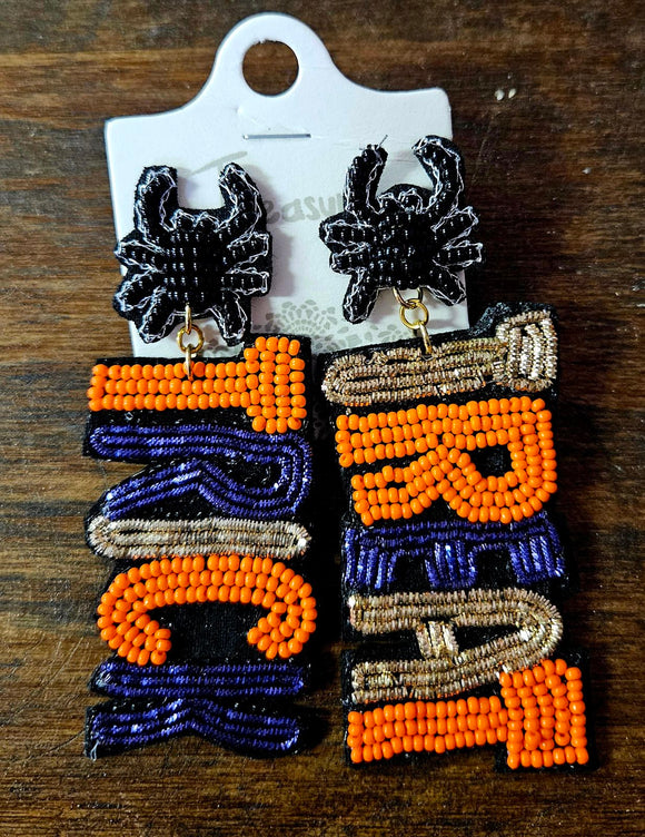 Spider Trick or Treat Earrings