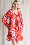 Jodifl - Abstract Baby Doll Dress