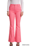 Zenana- High Rise Bootcut Color Denim Jeans