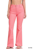 Zenana- High Rise Bootcut Color Denim Jeans