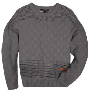 Simply Southern Woven Sweater-Gray