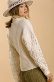 Umgee - Turtle Neck Sweater Ivory - Regular thru Plus